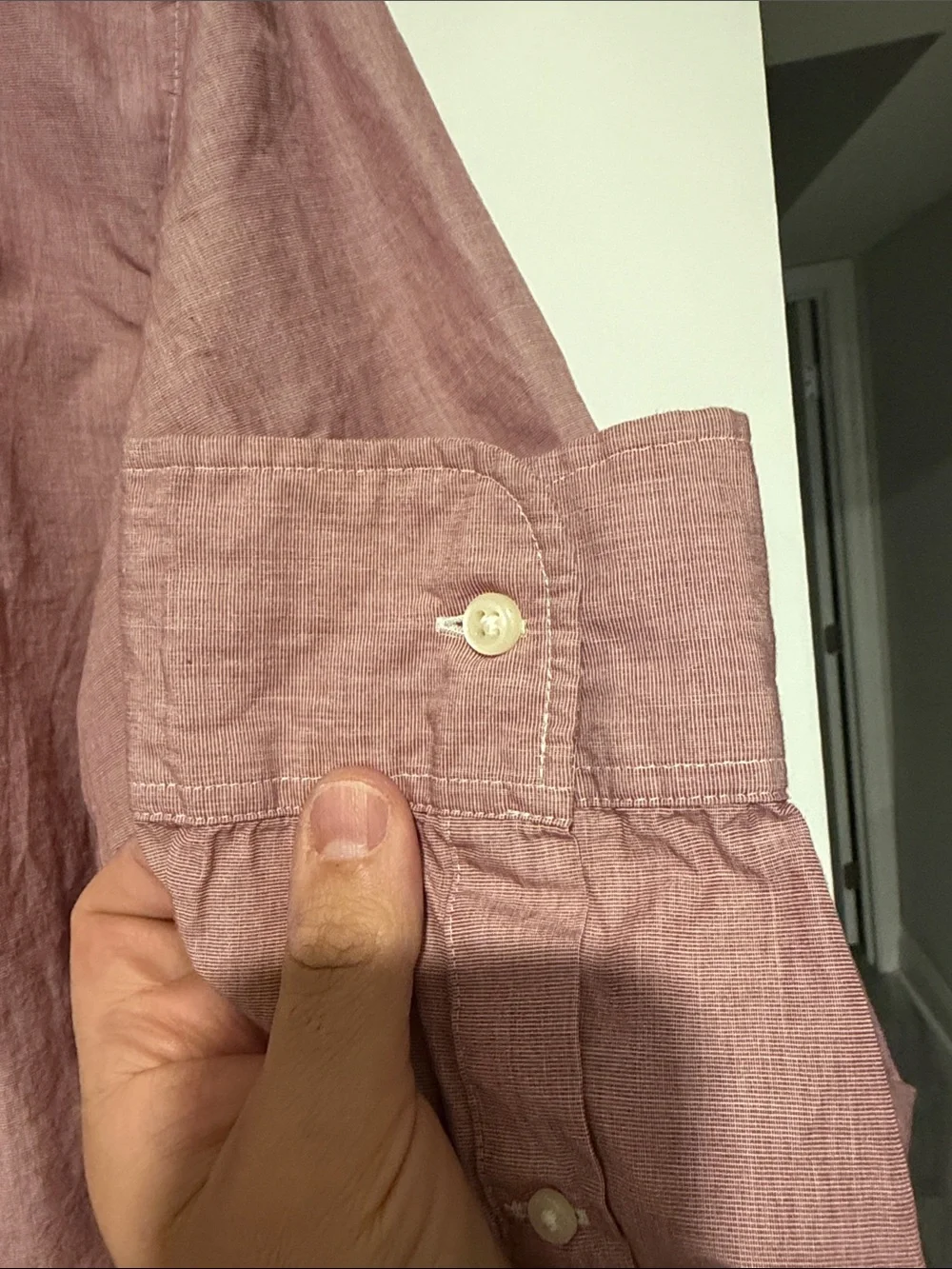 J. Crew Men’s Long-Sleeve Button-Down Shirt - Dusty Rose